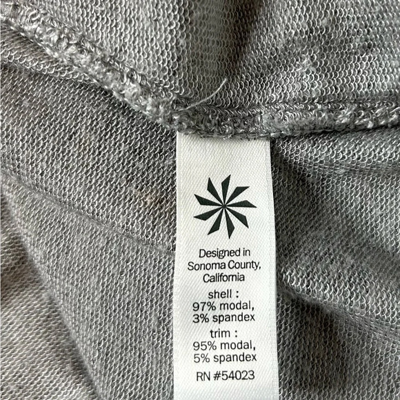 Athleta Draped Open Front Cozy Cardigan Sz XS Gray - Picture 8 of 10